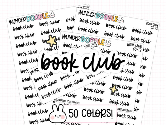 Book Club Planner Stickers | CS-012
