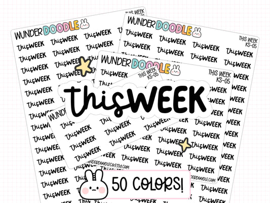 This Week Planner Stickers | KS-05