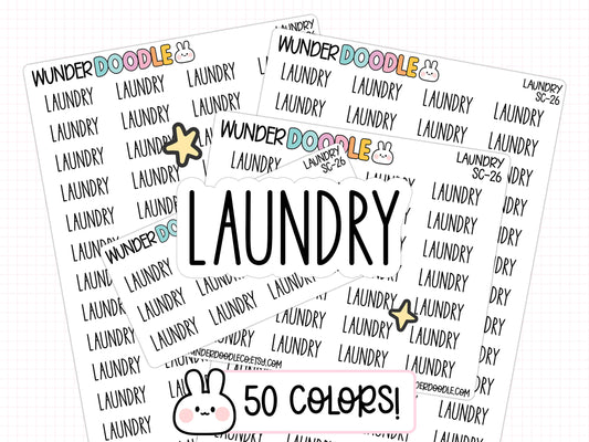 Laundry Planner Stickers | SC-26