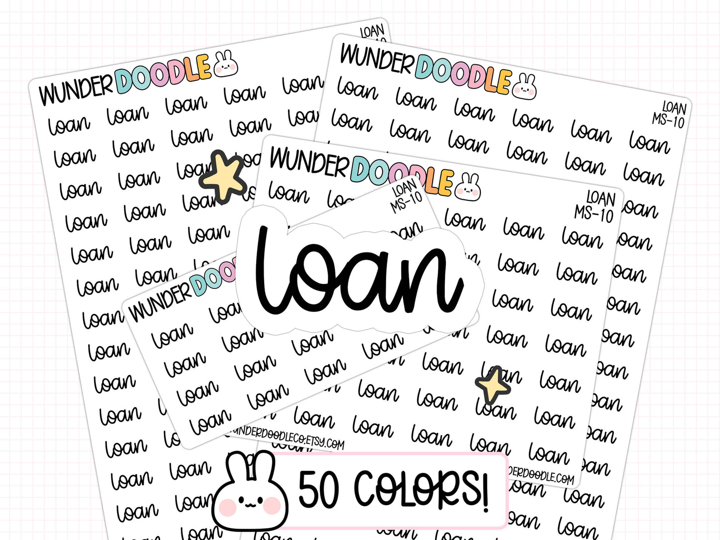 Loan Planner Stickers | MS-010