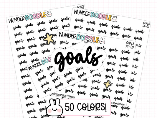 Goals Planner Stickers | RF-09