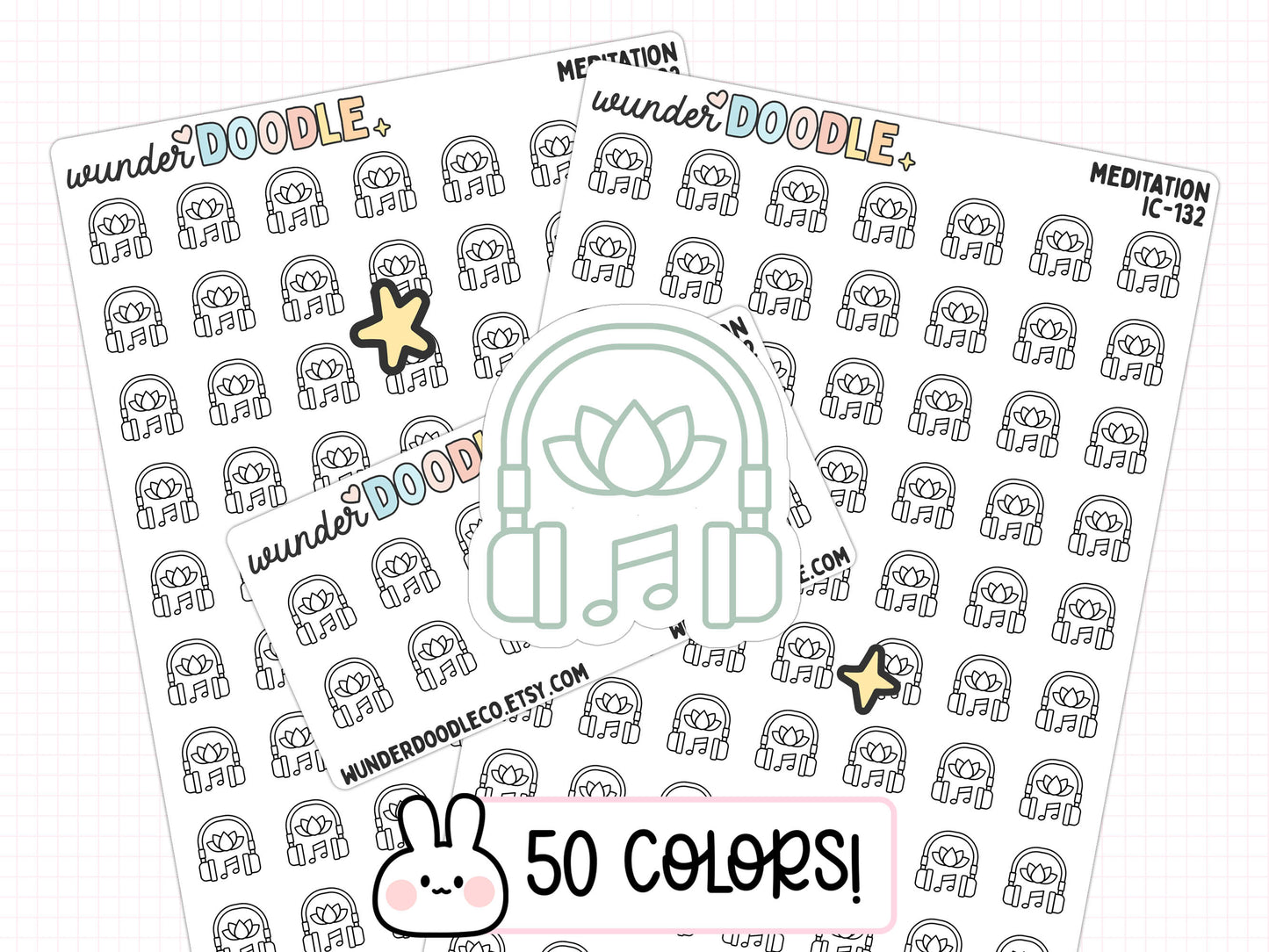 Meditation Planner Stickers | IC-132