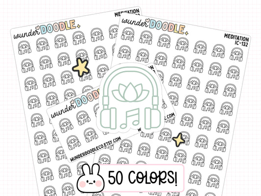 Meditation Planner Stickers | IC-132