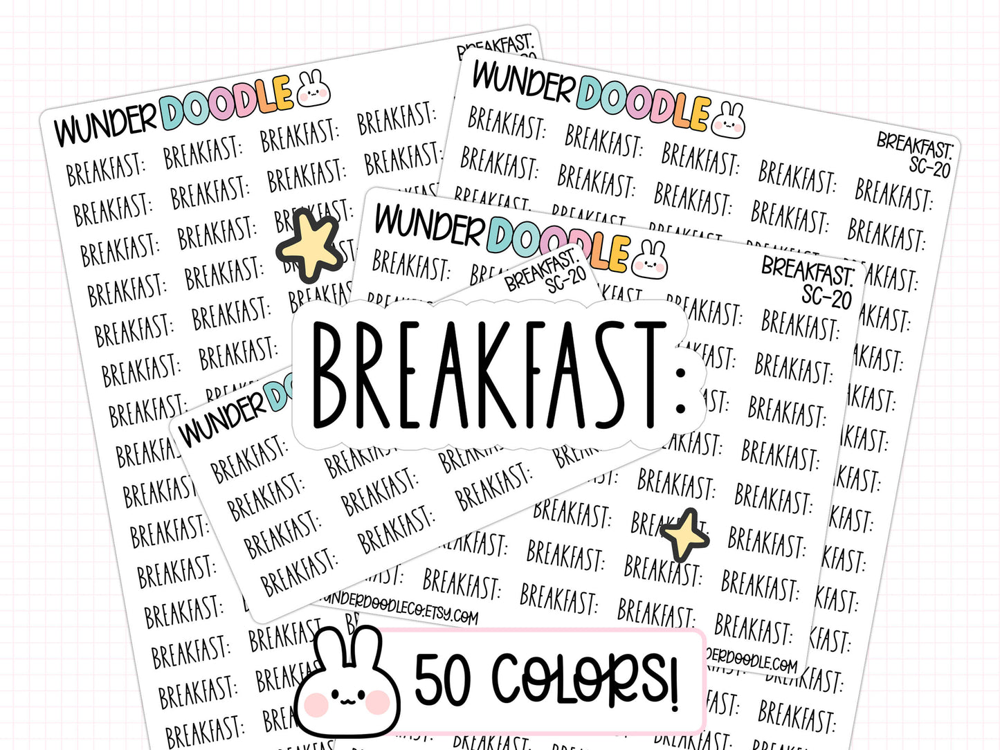 Breakfast Planner Stickers | SC-20