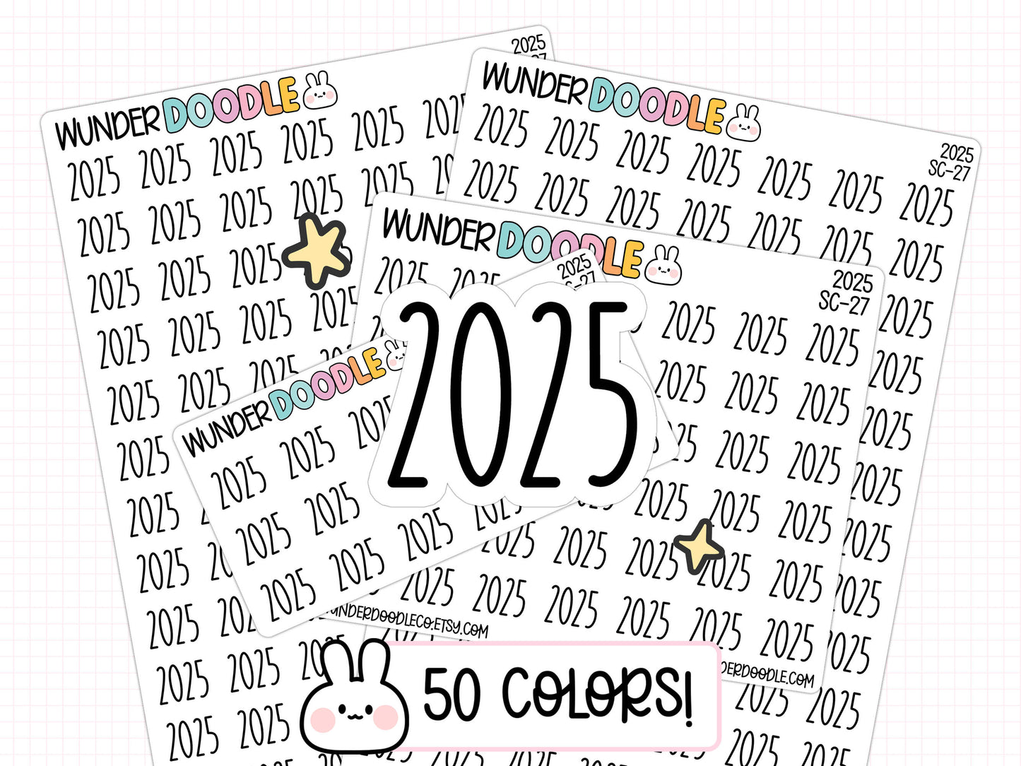 2025 Planner Stickers | SC-27