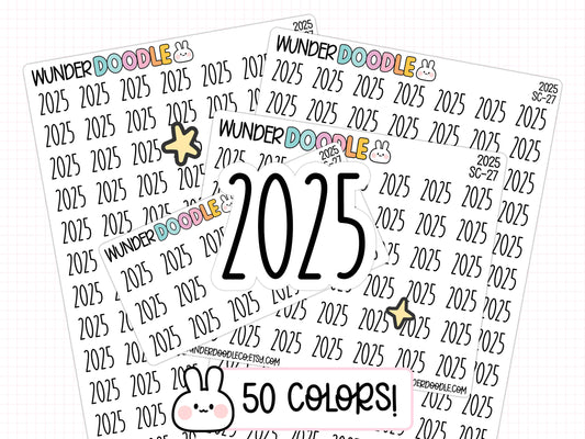 2025 Planner Stickers | SC-27