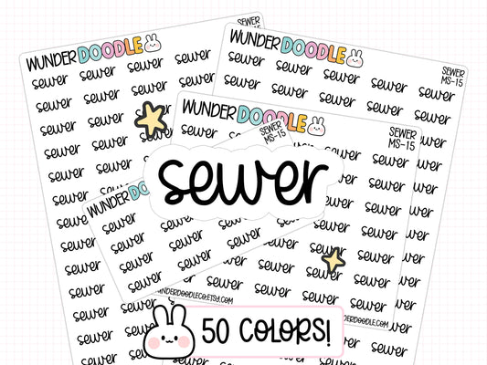 Sewer Planner Stickers | MS-015