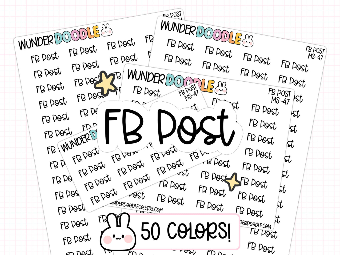 FB Post Planner Stickers | MS-47