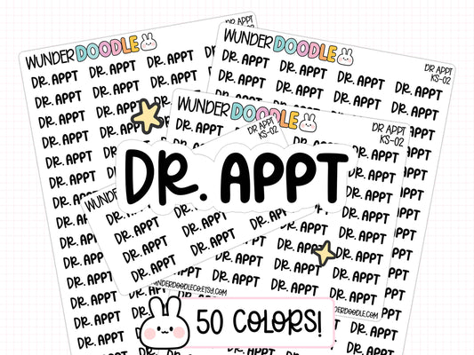 Dr Appt Planner Stickers | KS-02