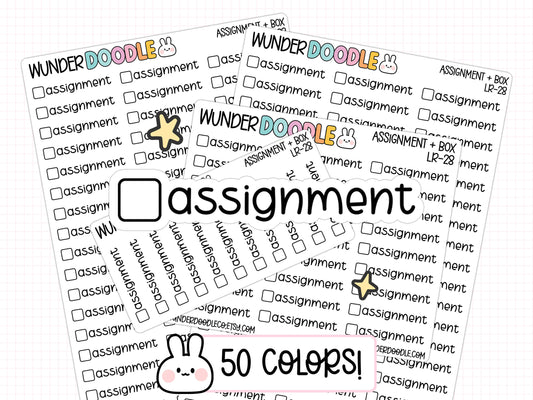 Assignment Planner Stickers | LR-28