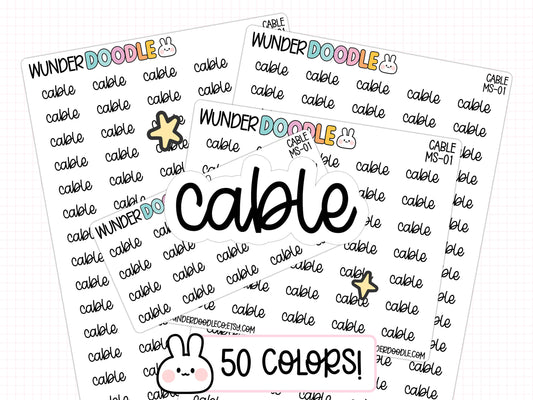 Cable Planner Stickers | MS-01