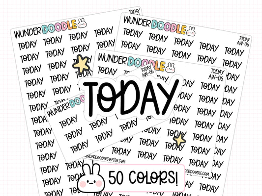 Today Planner Stickers | AW-06