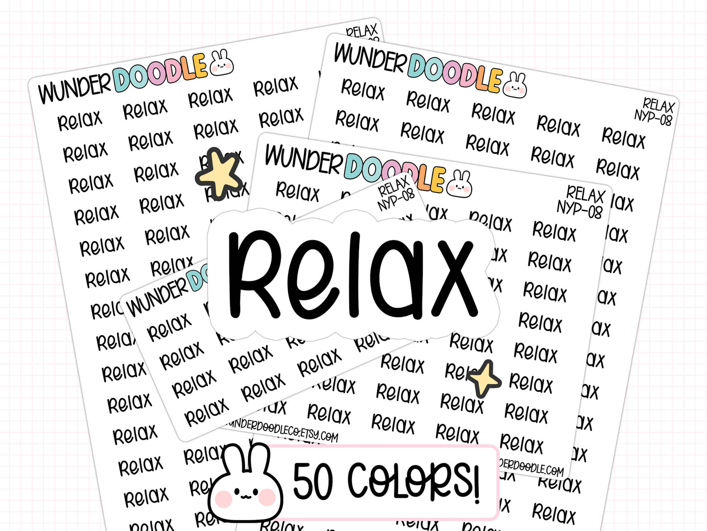 Relax Planner Stickers | NYP-08