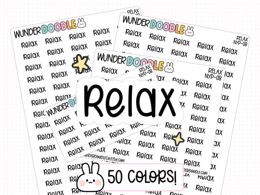 Relax Planner Stickers | NYP-08
