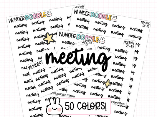 Meeting Planner Stickers | RF-13