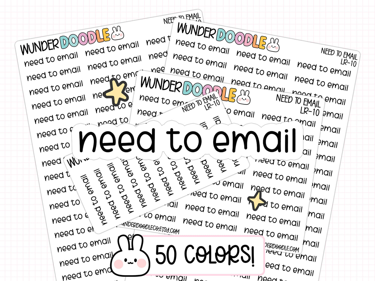 Need to Email Planner Stickers | LR-10