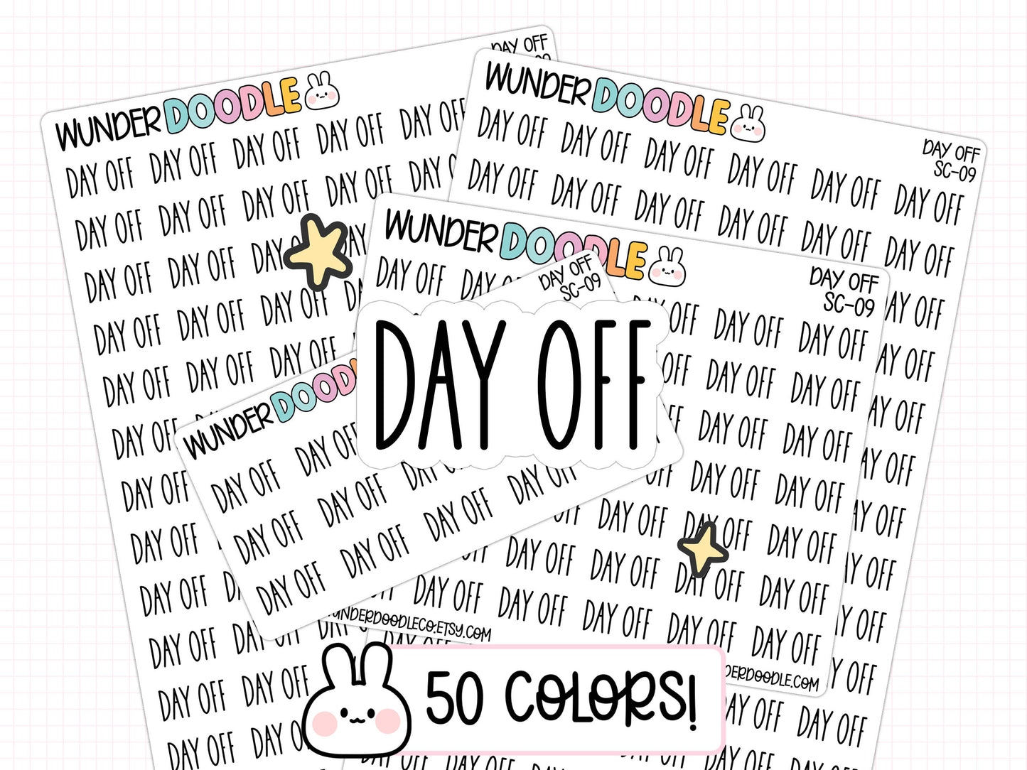 Day Off Planner Stickers | SC-09