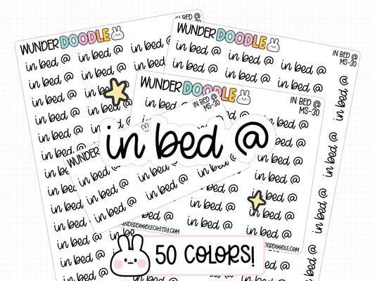 In Bed @ Planner Stickers | MS-30