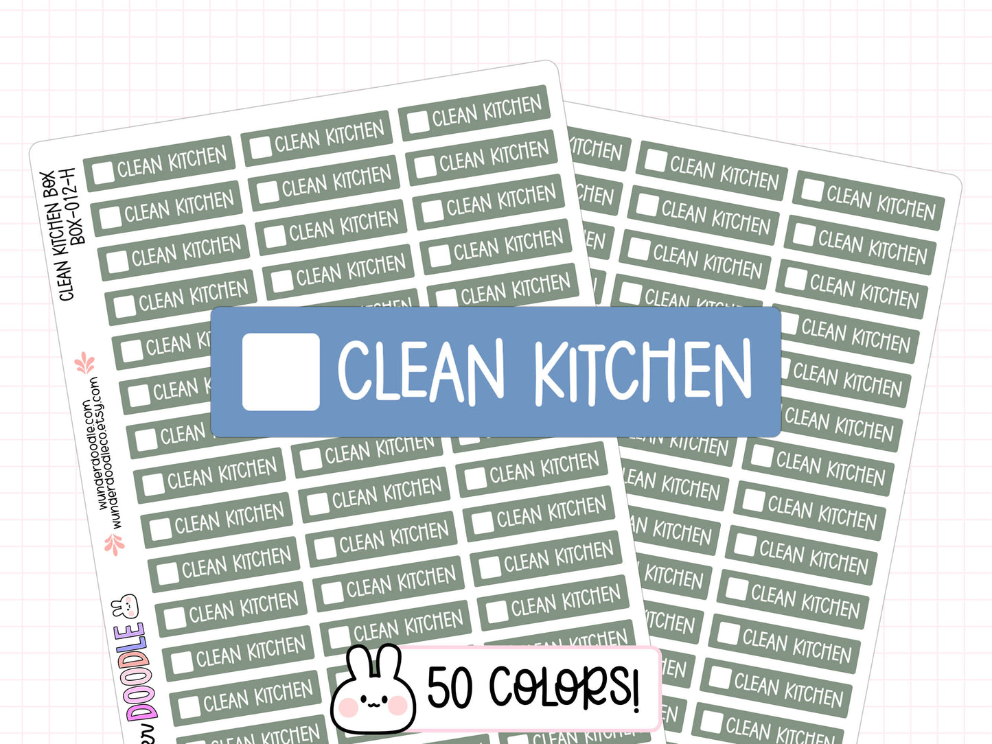 Clean Kitchen Planner Stickers | BOX-012