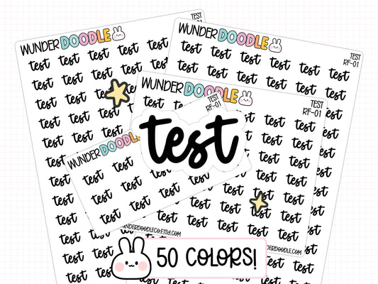 Test Planner Stickers | RF-01
