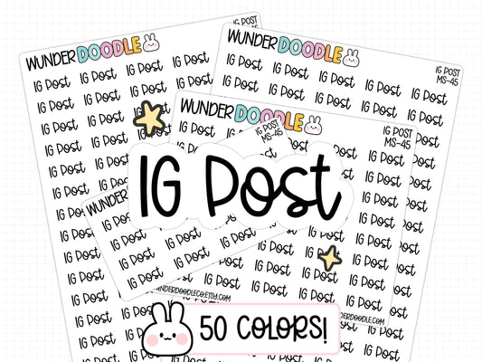 IG Post Planner Stickers | MS-45