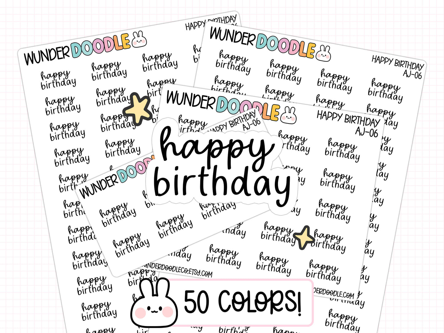 Happy birthday stickers, birthday stickers, birthday planner stickers, planner decals, planner labels, birthday sticker sheets