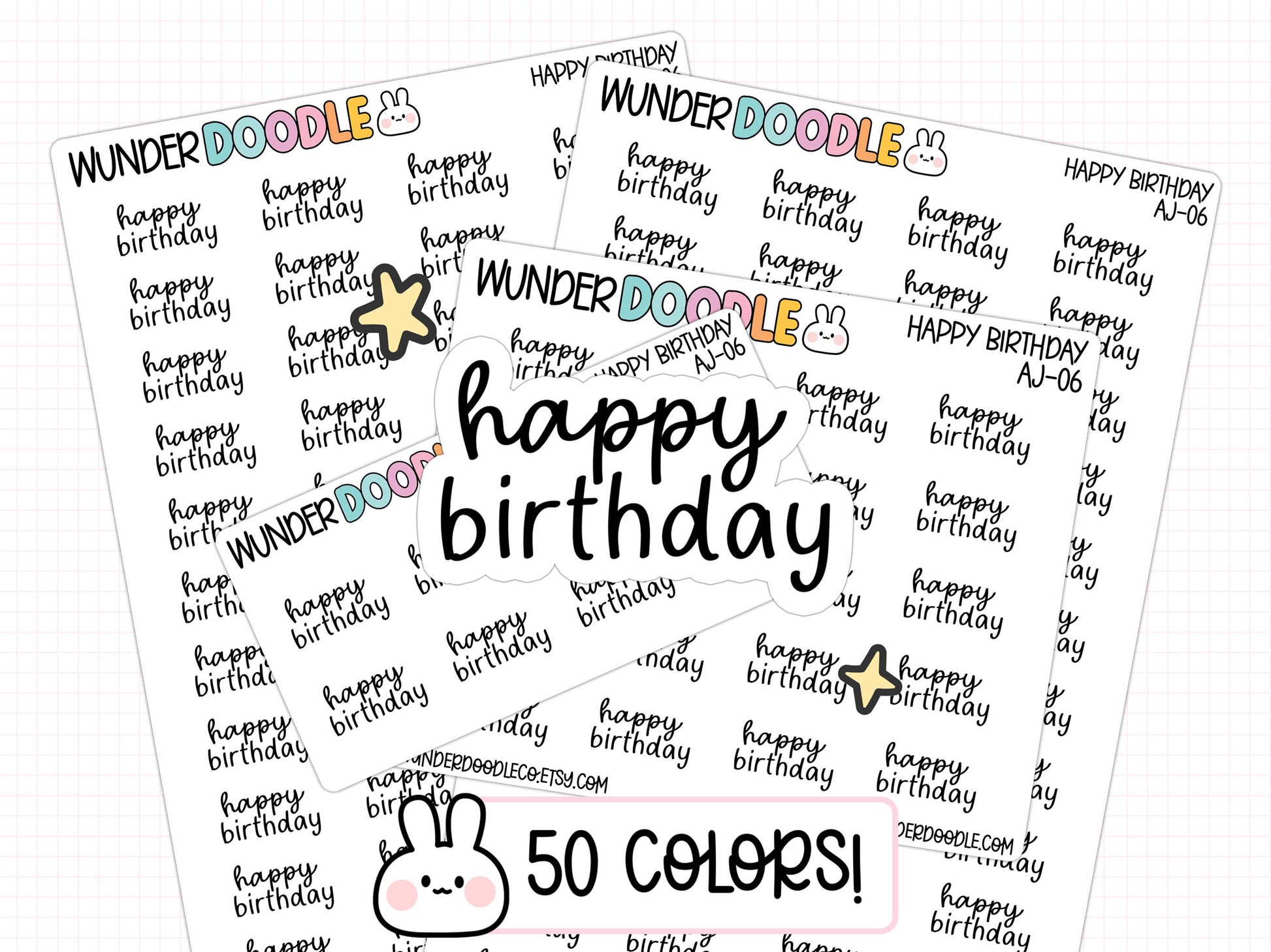 Happy birthday stickers, birthday stickers, birthday planner stickers, planner decals, planner labels, birthday sticker sheets