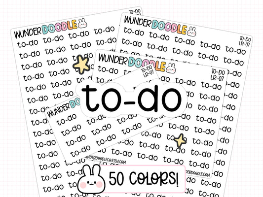 To-Do Planner Stickers | LR-07