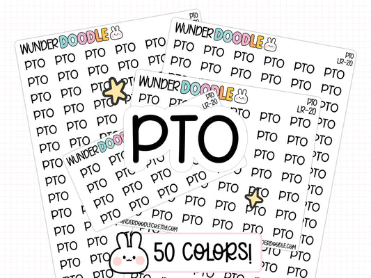 PTO Planner Stickers | LR-20