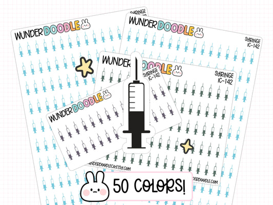 Syringe Icon Planner Stickers | IC-142