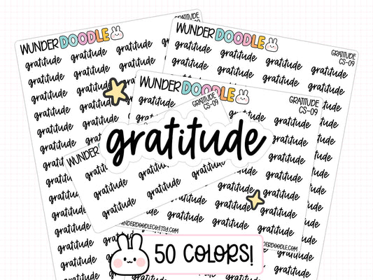 Gratitude Planner Stickers | CS-09