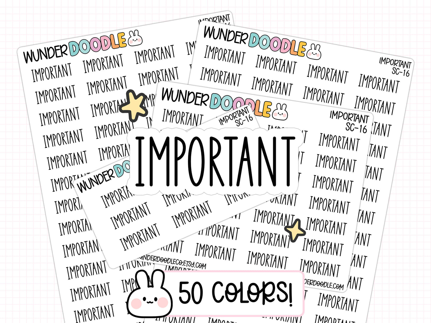 Important Planner Stickers | SC-16