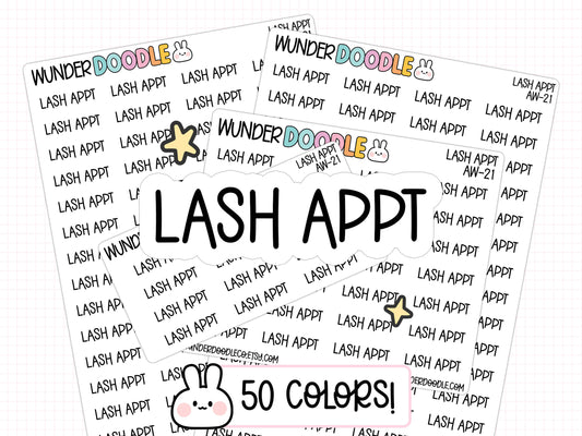 Lash Appt Planner Stickers | AW-21