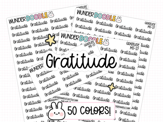 Gratitude Planner Stickers | MS-37