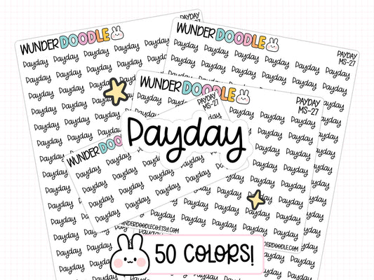 Payday Planner Stickers | MS-27