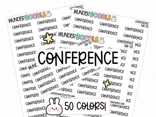 Conference Planner Stickers | AW-20