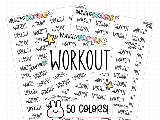 Workout Planner Stickers | SC-03
