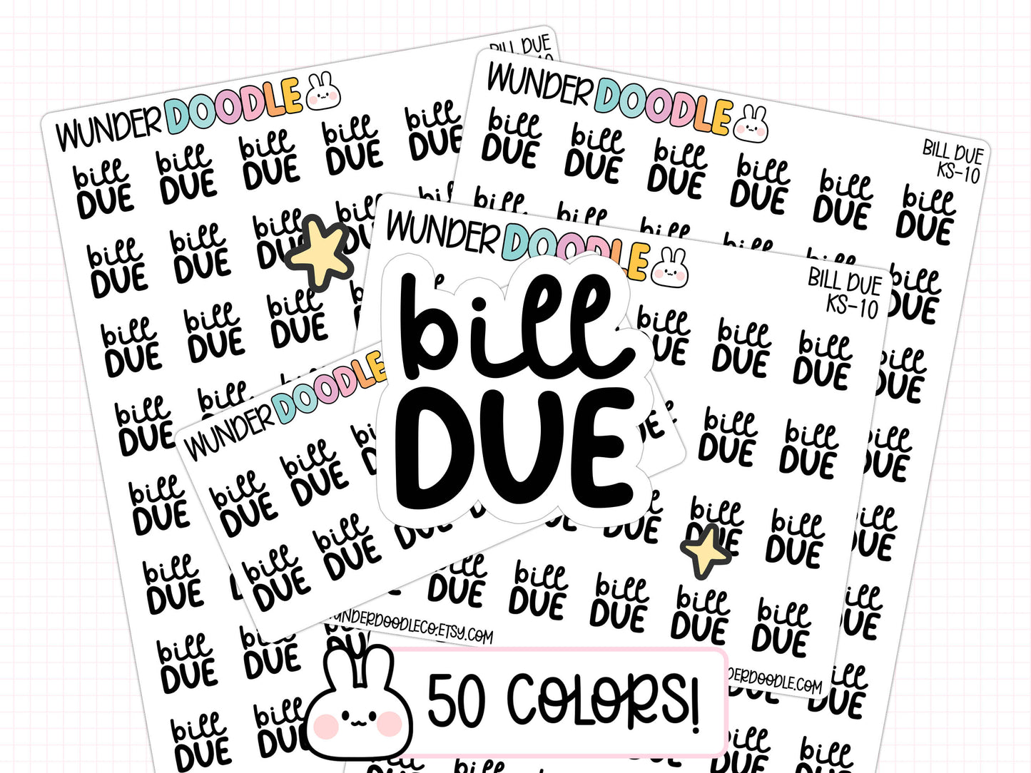 Bill Due Planner Stickers | KS-10