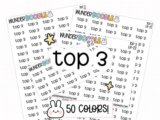 Top 3 Planner Stickers | LR-23