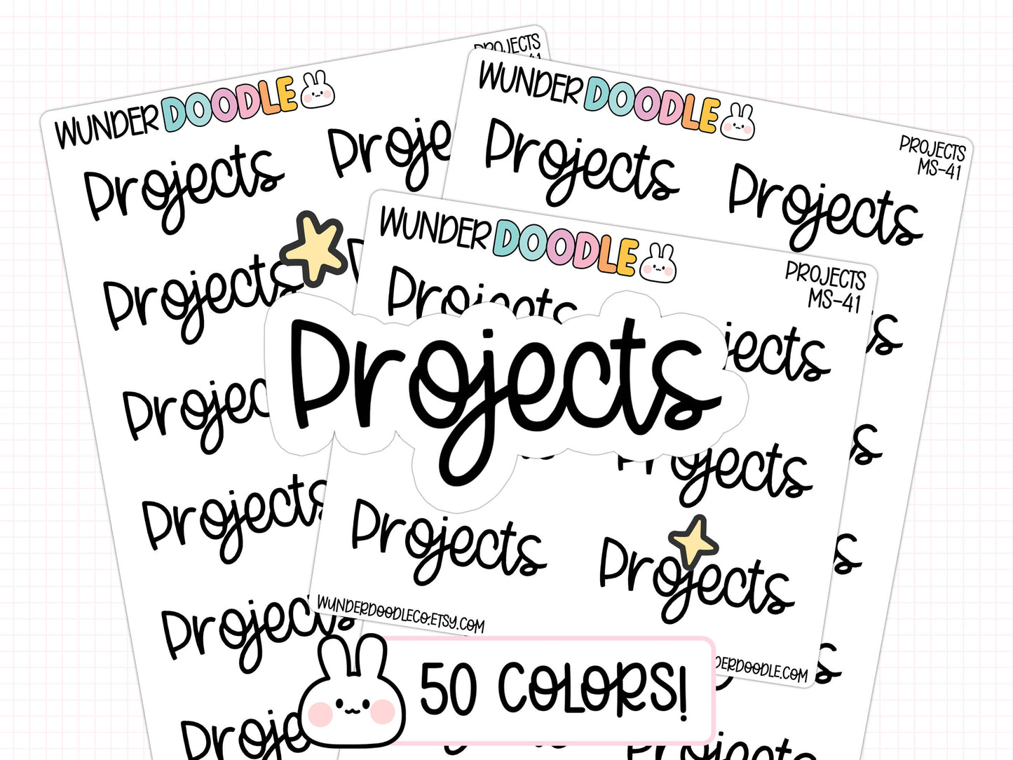 Projects Planner Stickers | MS-41