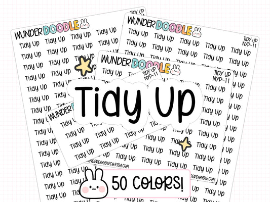 Tidy Up Planner Stickers | NYP-11