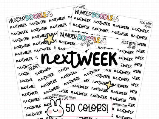 Next Week Planner Stickers | KS-09