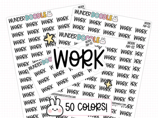 Work Planner Stickers | AW-02
