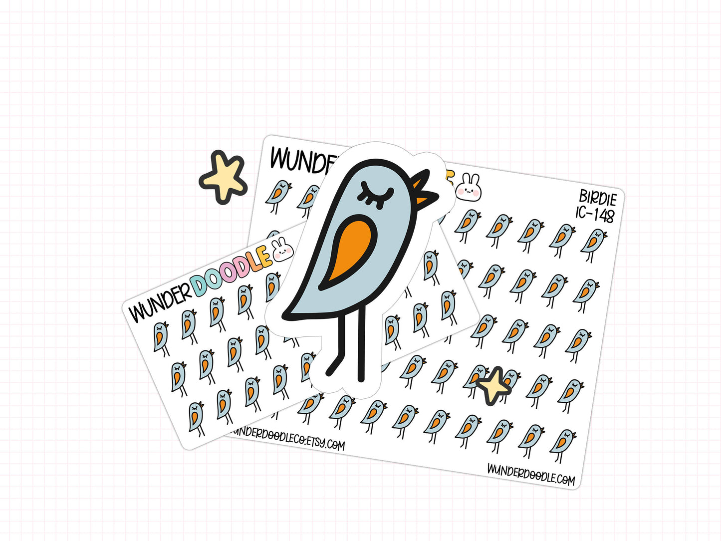 Birdie Icon Planner Stickers | IC-148