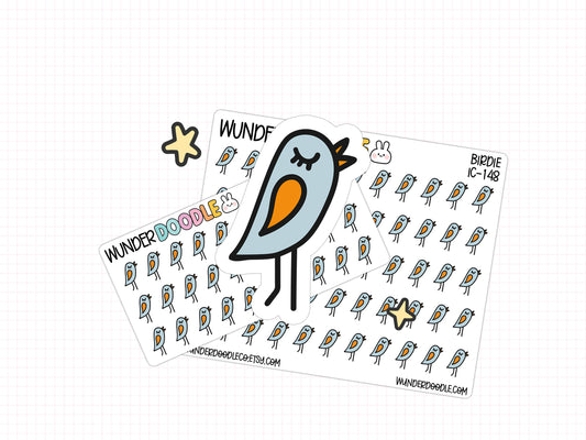 Birdie Icon Planner Stickers | IC-148