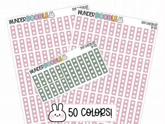 Circle Checklist Planner Stickers | B-03