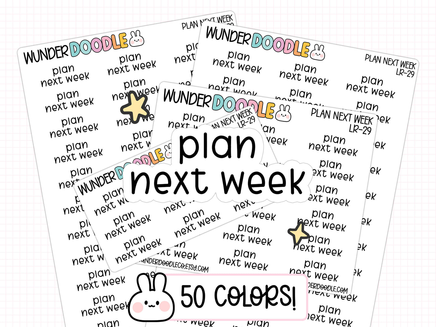 Plan Next Week Planner Stickers | LR-29