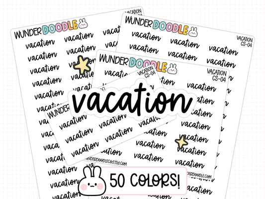 Vacation Planner Stickers | CS-04