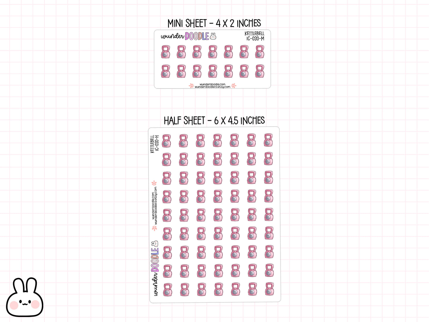Kettlebell Planner Stickers | IC-030