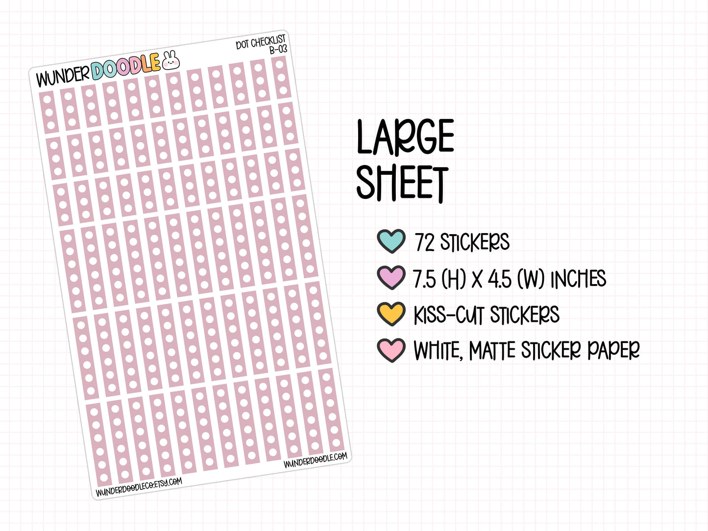 Circle Checklist Planner Stickers | B-03